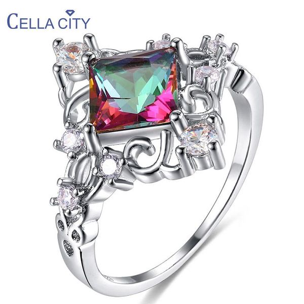 cluster rings cellacity geometry silver 925 jewelry gemstones ring for women trendy creative design square colors z gift size6-10, Golden;silver
cluster rings cellacity geometry silver 925 jewelry gemstones ring for women trendy creative design square colors z gift size6-10, Golden;silver