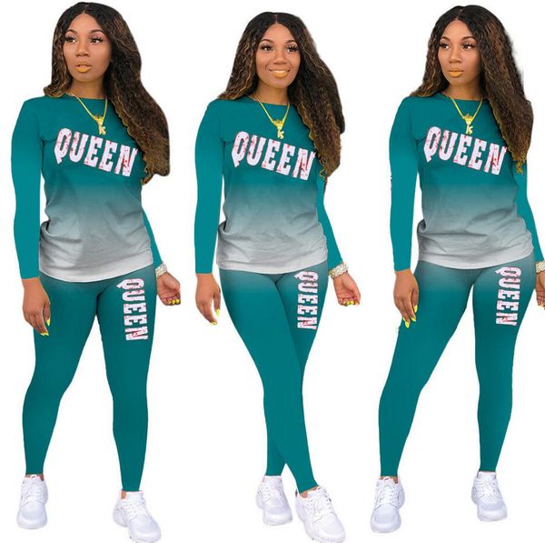 europe and america new women's tracksuits gradient color long sleeve pants homewear two-piece set, Gray
europe and america new women's tracksuits gradient color long sleeve pants homewear two-piece set, Gray