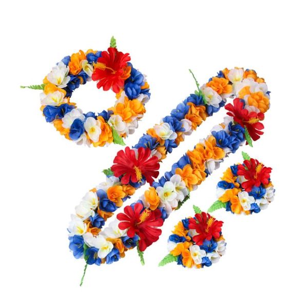4pcs hawaiian leis party thicken garland artificial flower leaves headband lifelike neck loop bracelet simulate tropical beach l
4pcs hawaiian leis party thicken garland artificial flower leaves headband lifelike neck loop bracelet simulate tropical beach l