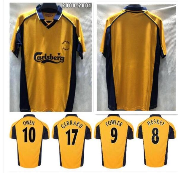 2000 2001 #17 gerrard barnes retro soccer jersey away 00 01 owen dalglish smicer maillot heskey keane classic vintage football shirts, Black;yellow
2000 2001 #17 gerrard barnes retro soccer jersey away 00 01 owen dalglish smicer maillot heskey keane classic vintage football shirts, Black;yellow