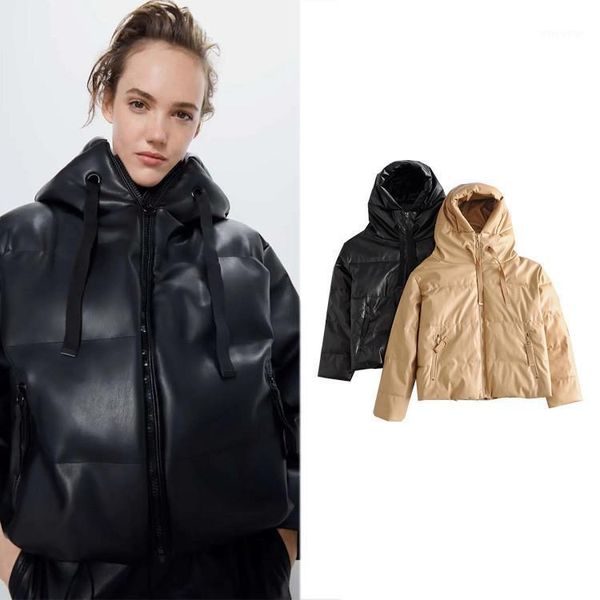 women's down & parkas trendy european and american style leisure simple imitation leather cotton sweater jacket women winter solid colo, Black
women's down & parkas trendy european and american style leisure simple imitation leather cotton sweater jacket women winter solid colo, Black