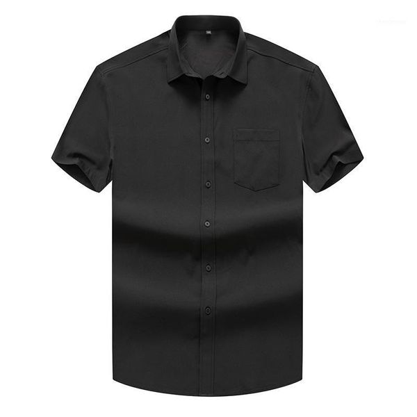 men's dress shirts summer loose men shirt short sleeved fashion solid formal business camisa masculina big size high end goods, White;black
men's dress shirts summer loose men shirt short sleeved fashion solid formal business camisa masculina big size high end goods, White;black