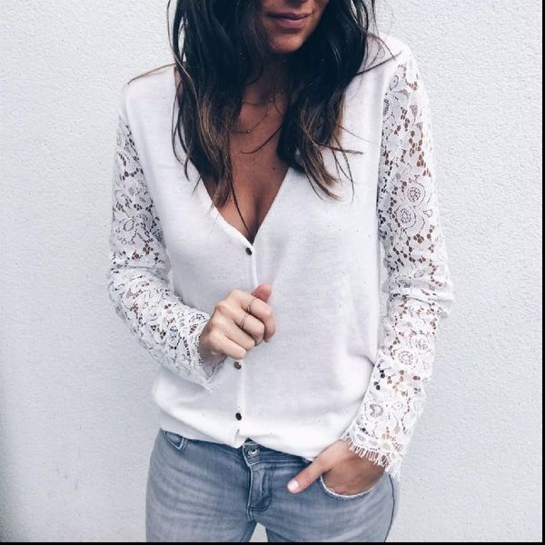womens boho beach lace and blouses elegant ladies out long sleeve shirt autumn dames blouse grace blusa feminina, White
womens boho beach lace and blouses elegant ladies out long sleeve shirt autumn dames blouse grace blusa feminina, White