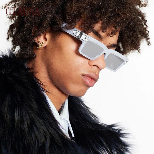 sunglasses giausa european and american fashion trend small frame for men women glasses, White;black
sunglasses giausa european and american fashion trend small frame for men women glasses, White;black