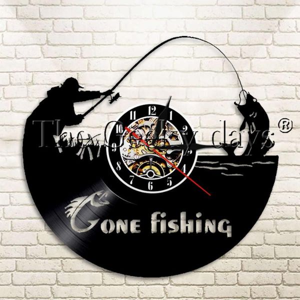 wall clocks 1piece gone fishing record clock tackle rod fisherman hanging decor silhouette
wall clocks 1piece gone fishing record clock tackle rod fisherman hanging decor silhouette