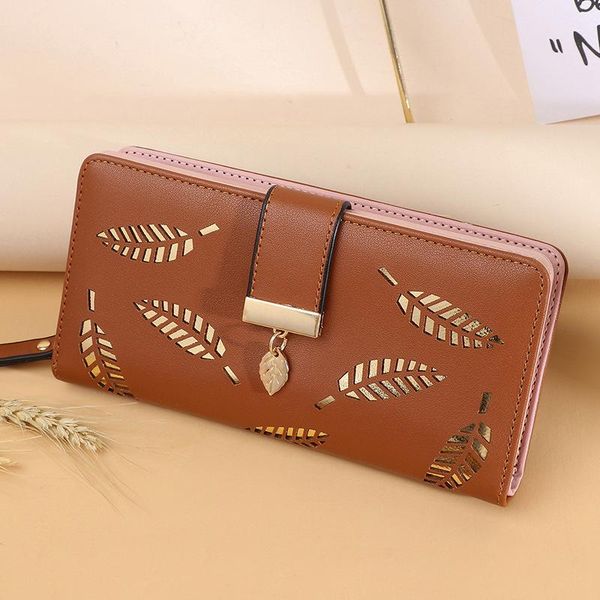 wallets wallet women pu long fashion zipper female purse leaves buckle card holder, Red;black
wallets wallet women pu long fashion zipper female purse leaves buckle card holder, Red;black