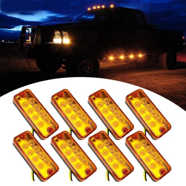 emergency lights 8pcs 12v-24v side marker light lamp 8 leds rear tail truck trailer lorry clearance indicator yellow van caravan car bus
emergency lights 8pcs 12v-24v side marker light lamp 8 leds rear tail truck trailer lorry clearance indicator yellow van caravan car bus