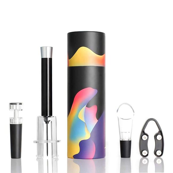 wine bottle opener set, air pressure pump wine corkscrew set, vacuum ser, aluminum foil cutter, pourer
wine bottle opener set, air pressure pump wine corkscrew set, vacuum ser, aluminum foil cutter, pourer