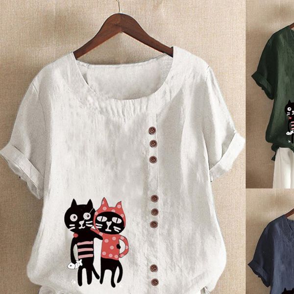 womens casual loose button linen plus size print boho tanic shirt blouse female blusas mujer de moda, White
womens casual loose button linen plus size print boho tanic shirt blouse female blusas mujer de moda, White