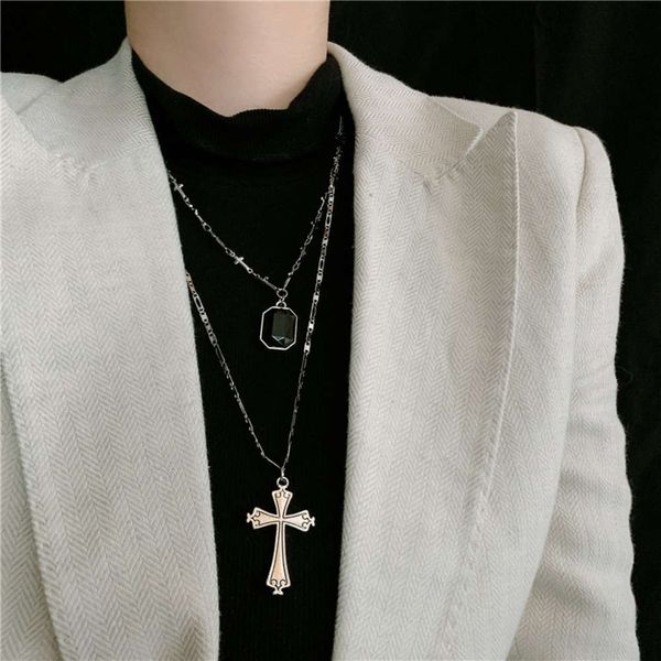 hbp double fold cross women's niche design sense clavicle chain new fashion necklace 2021, Silver
hbp double fold cross women's niche design sense clavicle chain new fashion necklace 2021, Silver