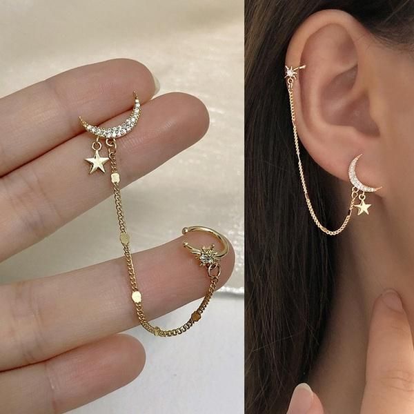 dangle & chandelier trendy chain clip earrings for women heart cross tassel hoop pierced earring personality punk girls party korean jewelry, Silver
dangle & chandelier trendy chain clip earrings for women heart cross tassel hoop pierced earring personality punk girls party korean jewelry, Silver