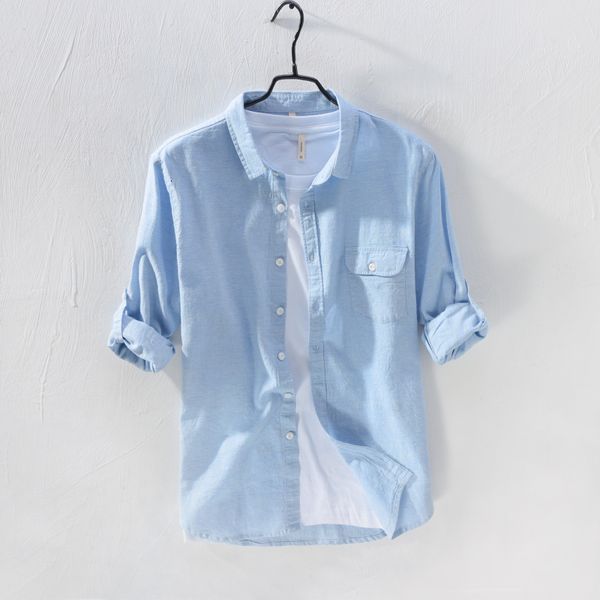 2021 new outono longo-sleeved algodo e linho marca de moda para os azul slida camisa dos homens camisas frb2, White
2021 new outono longo-sleeved algodo e linho marca de moda para os azul slida camisa dos homens camisas frb2, White