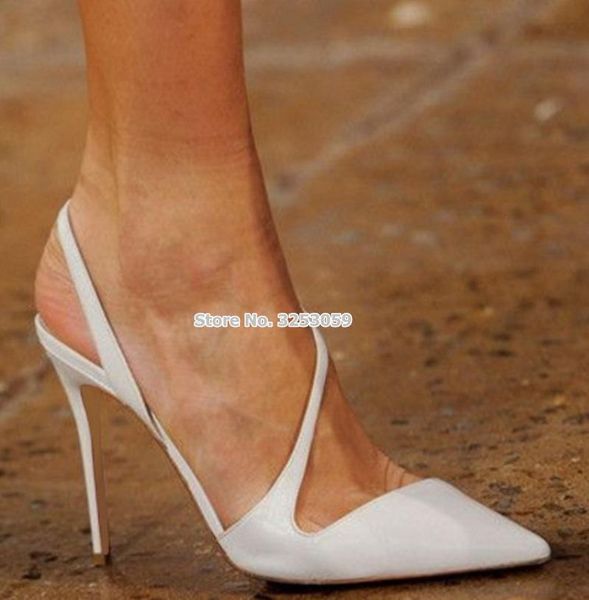 dress shoes almudena spring summer stiletto heels strappy sandals pointed toe white pink patent leather pumps elastic band, Black
dress shoes almudena spring summer stiletto heels strappy sandals pointed toe white pink patent leather pumps elastic band, Black