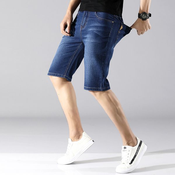 men summer elastic slender right cylinder 7 denim shorts fashion and time, Blue
men summer elastic slender right cylinder 7 denim shorts fashion and time, Blue