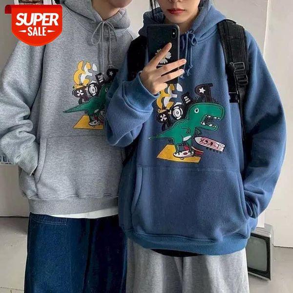 men hodiesr hooded sweatshirt graphic men clothe couple loose dinosaur cartoon trend all-match hong kong style student jacket #nn0a, Black
men hodiesr hooded sweatshirt graphic men clothe couple loose dinosaur cartoon trend all-match hong kong style student jacket #nn0a, Black