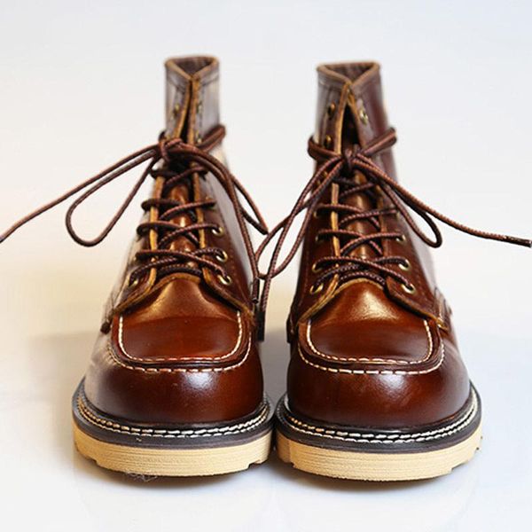 boots italy natural leather retro safety shoes men handmade quality lace up high couple winter working ankle, Black
boots italy natural leather retro safety shoes men handmade quality lace up high couple winter working ankle, Black