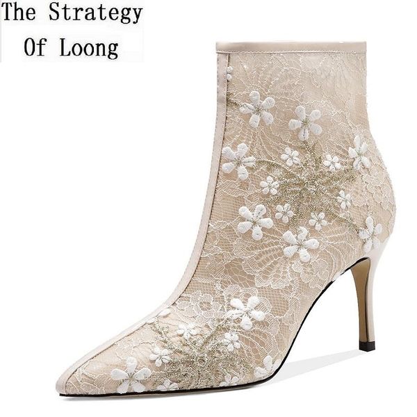 boots summer fashion women genuine leather pointed toe short ankle ladies mesh embroider thin high heels zipper 20210301, Black
boots summer fashion women genuine leather pointed toe short ankle ladies mesh embroider thin high heels zipper 20210301, Black