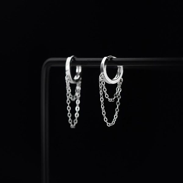 hoop & huggie earrings for women 925 sterling silver geometric simple double layer chain ear hoops earring minimalist fine jewelry, Golden;silver
hoop & huggie earrings for women 925 sterling silver geometric simple double layer chain ear hoops earring minimalist fine jewelry, Golden;silver
