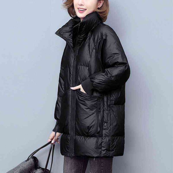 women's parkas down ladies jacket cotton padded thickened in winter 2021 medium and long fashion korean loose stand collar, Black
women's parkas down ladies jacket cotton padded thickened in winter 2021 medium and long fashion korean loose stand collar, Black