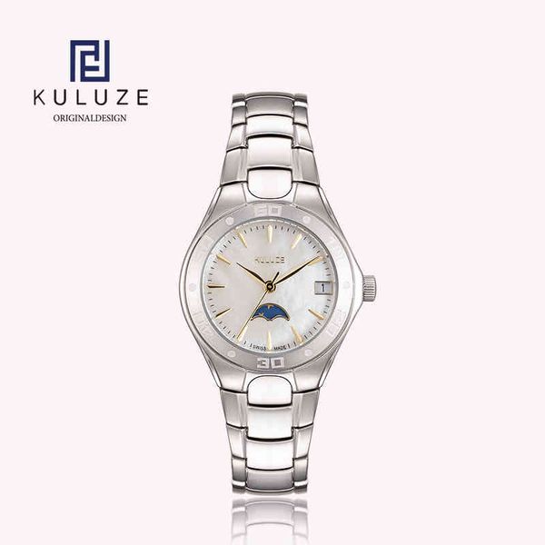 kuluze titanium women's watch swiss movement waterproof fashion quartz luxury star moon series women es reloj mujer, Silver
kuluze titanium women's watch swiss movement waterproof fashion quartz luxury star moon series women es reloj mujer, Silver