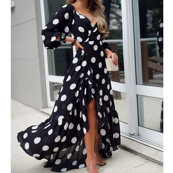 casual dresses mandylandy v-neck party dress women long sleeve black polka dot print split high waist big swing summer lace up, Black;gray
casual dresses mandylandy v-neck party dress women long sleeve black polka dot print split high waist big swing summer lace up, Black;gray