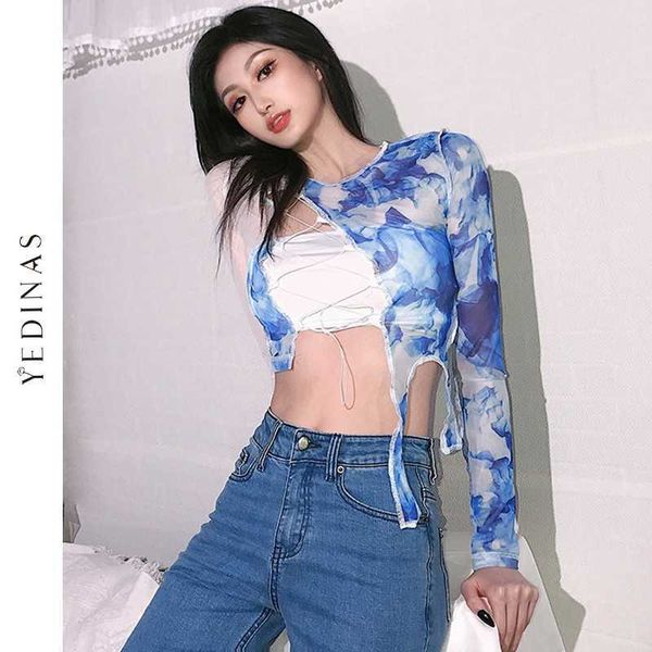 yedinas tie-dye hollow out straps designer -shirts women mesh shirt irregular slim cropped ops y2k fake wo piece shirts 210527, White
yedinas tie-dye hollow out straps designer -shirts women mesh shirt irregular slim cropped ops y2k fake wo piece shirts 210527, White
