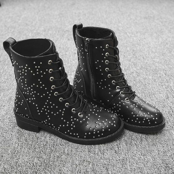 boots leather gothic punk style combat for women boot rivet platform black comfortable shoes large size43
boots leather gothic punk style combat for women boot rivet platform black comfortable shoes large size43