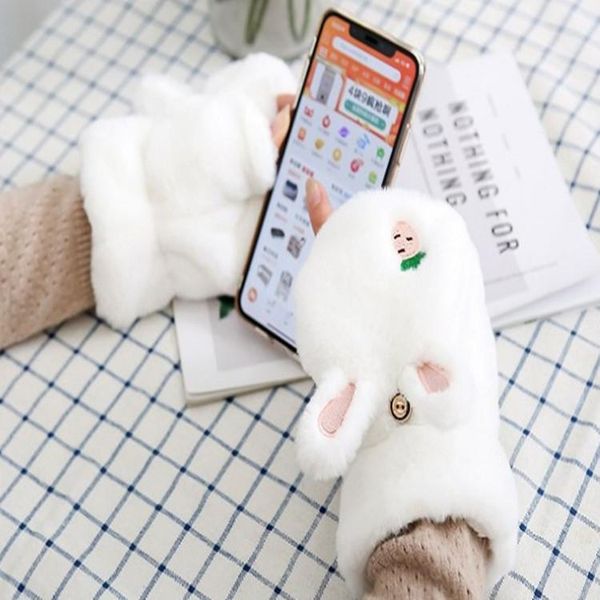 five fingers gloves cartoon clamshell autumn and winter cute sweet plus velvet thick warm cold, Blue;gray
five fingers gloves cartoon clamshell autumn and winter cute sweet plus velvet thick warm cold, Blue;gray