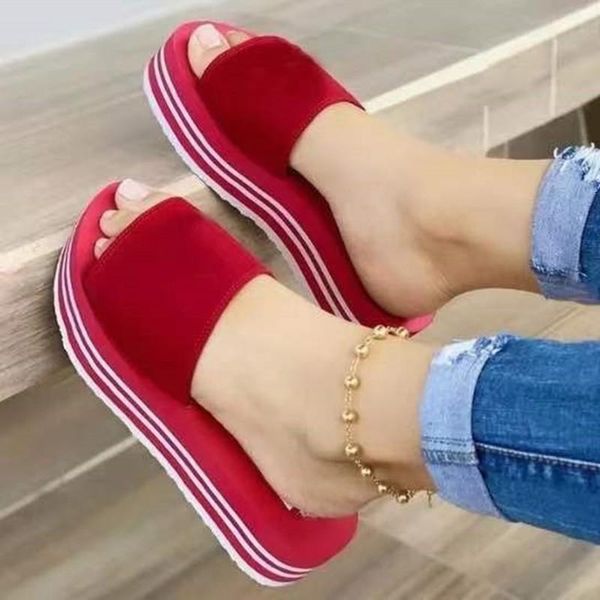 slippers summer women's flip flops 2021 solid color all-match round head comfortable open toe beach sandals platform woman shoes, Black
slippers summer women's flip flops 2021 solid color all-match round head comfortable open toe beach sandals platform woman shoes, Black