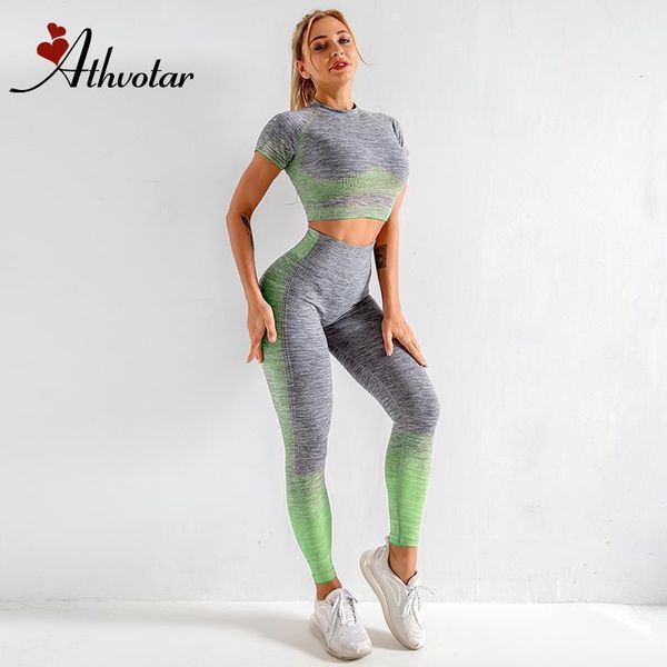 yoga outfit athvotar gym set women seamless fitness clothing solid push up leggings short sleeve female workout suits sportswear
yoga outfit athvotar gym set women seamless fitness clothing solid push up leggings short sleeve female workout suits sportswear