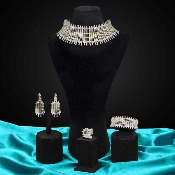 earrings & necklace missvikki 4pcs luxury spike jewelry sets african for women wedding cubic zirconia lariat neckalce dubai bridal 2021, Silver
earrings & necklace missvikki 4pcs luxury spike jewelry sets african for women wedding cubic zirconia lariat neckalce dubai bridal 2021, Silver