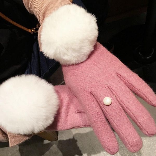 fingerless gloves 2021 women winter wool big ball fur finger less touch screen cashmere female mittens driving, Blue;gray
fingerless gloves 2021 women winter wool big ball fur finger less touch screen cashmere female mittens driving, Blue;gray