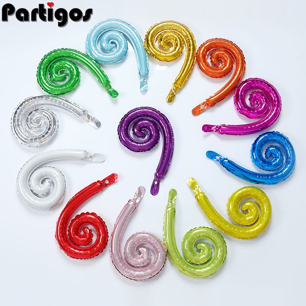50pcs new spiral wave curve foil balloons birthday wedding party decoration boy girl baby shower party plies kids toy globos
50pcs new spiral wave curve foil balloons birthday wedding party decoration boy girl baby shower party plies kids toy globos