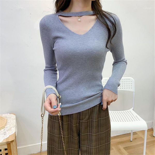 autumn winter fashion style hanging neck v-neck long sleeves hollow knitting slim slimming sweater women 256 women's sweaters, White;black
autumn winter fashion style hanging neck v-neck long sleeves hollow knitting slim slimming sweater women 256 women's sweaters, White;black