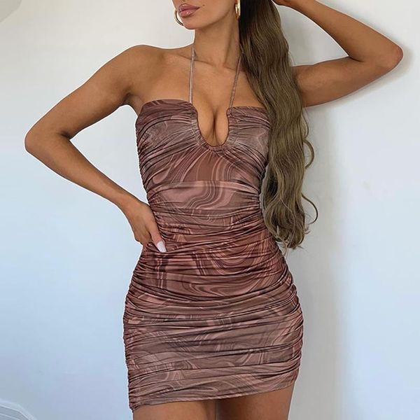 casual dresses 2021 european and american summer autumn models women's printed hollow folds mesh halter neck bag hip skirt dress, Black;gray
casual dresses 2021 european and american summer autumn models women's printed hollow folds mesh halter neck bag hip skirt dress, Black;gray