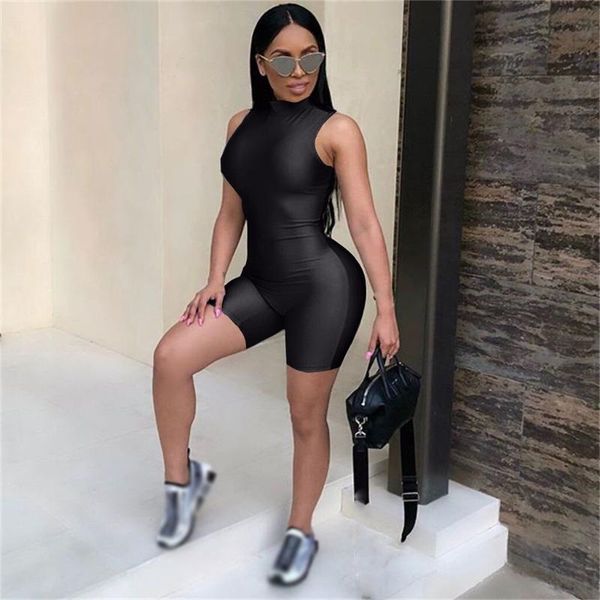 women's jumpsuits & rompers solid short club women o-neck tank sleeve playsuits ladies summer skinny, Black;white
women's jumpsuits & rompers solid short club women o-neck tank sleeve playsuits ladies summer skinny, Black;white