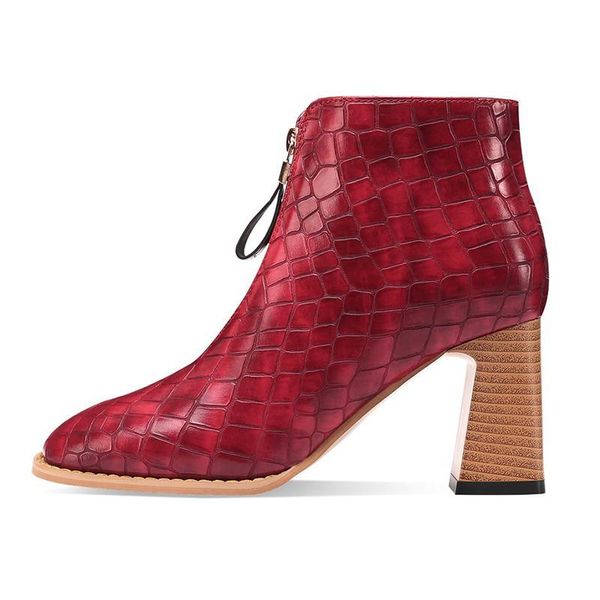 boots winter for woman fashion shoes burgundy clear heels zipper front block ankle 34-40, Black
boots winter for woman fashion shoes burgundy clear heels zipper front block ankle 34-40, Black