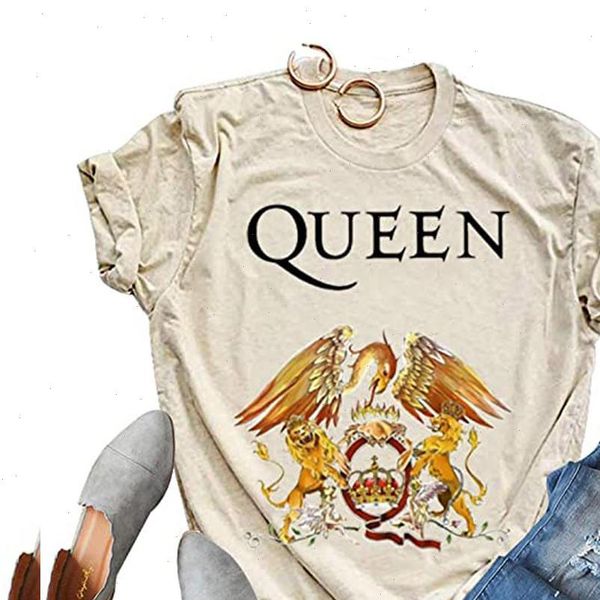 queen band print women summer vintage tshirts o neck short sleeve oversized female fashion korean style clothes t shirt, White
queen band print women summer vintage tshirts o neck short sleeve oversized female fashion korean style clothes t shirt, White