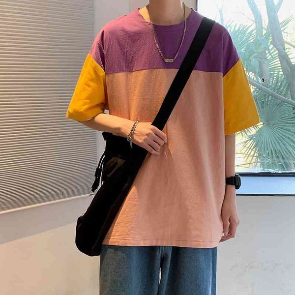 men's t-shirts summer cotton t-shirt fashion hit color casual tshirt streetwear korean loose short-sleeved t shirt s-5xl s7ib, White;black
men's t-shirts summer cotton t-shirt fashion hit color casual tshirt streetwear korean loose short-sleeved t shirt s-5xl s7ib, White;black