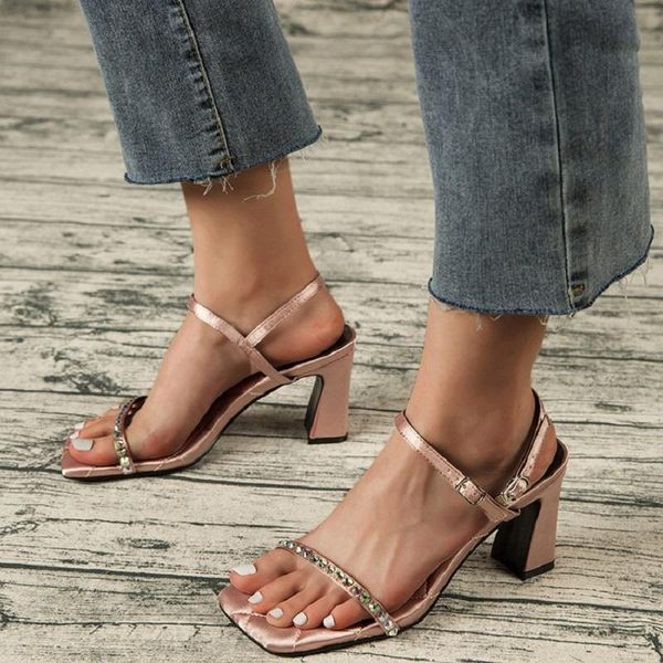summer women open toe sandals rhinestones block high heels party sandals buckle strap platform ladies shoes, Black
summer women open toe sandals rhinestones block high heels party sandals buckle strap platform ladies shoes, Black