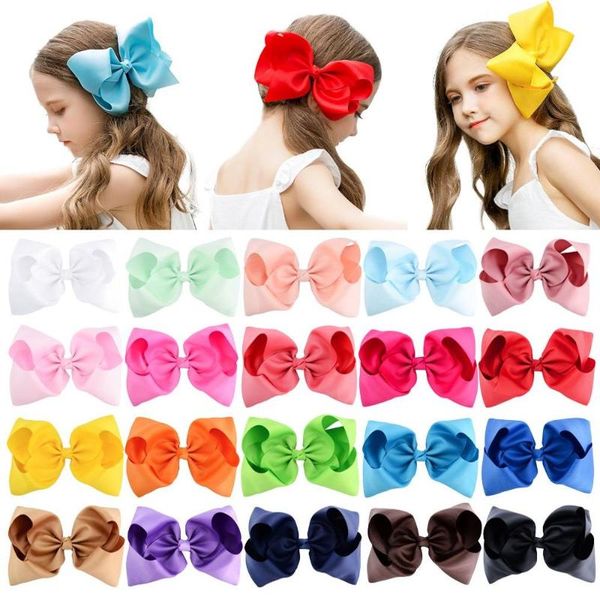 hair accessories 6 inch big grosgrain ribbon solid bows with clips girls kids headwear boutique, Slivery;white
hair accessories 6 inch big grosgrain ribbon solid bows with clips girls kids headwear boutique, Slivery;white