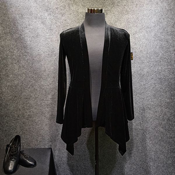 latin dance men black coat square dance clothes velvet cardigan jitba dance practice clothes for men dancing 1416, Black;red
latin dance men black coat square dance clothes velvet cardigan jitba dance practice clothes for men dancing 1416, Black;red