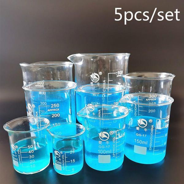 lab supplies 1set low form beaker chemistry laboratory borosilicate glass transparent flask thickened with spout
lab supplies 1set low form beaker chemistry laboratory borosilicate glass transparent flask thickened with spout