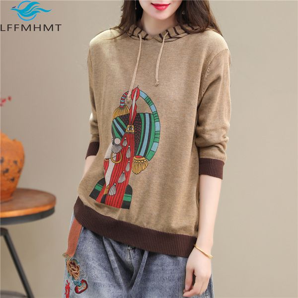2021 new spring autumn fashion three quarter sleeve vintage print thin hoodie sweater office lady casual pullover soft knitted k9v7, White;black
2021 new spring autumn fashion three quarter sleeve vintage print thin hoodie sweater office lady casual pullover soft knitted k9v7, White;black
