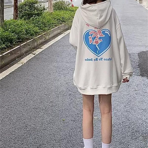 women's hoodies & sweatshirts oversize women early autumn 2021 american cartoon love pattern printing loose thin long sleeve pullover, Black
women's hoodies & sweatshirts oversize women early autumn 2021 american cartoon love pattern printing loose thin long sleeve pullover, Black