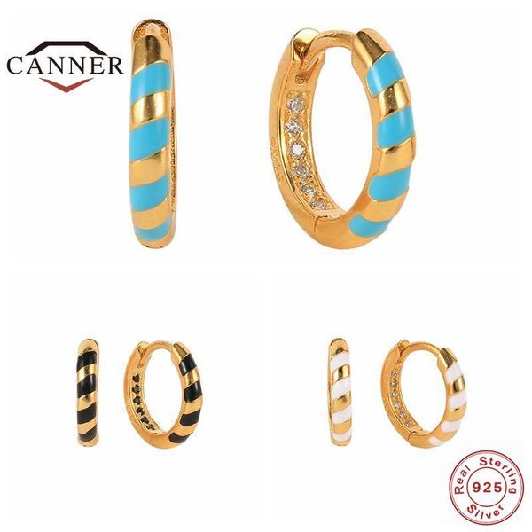 hoop & huggie canner white blue black enamel 925 sterling silver ear earrings for women round piercing earings jewelry accessories, Golden;silver
hoop & huggie canner white blue black enamel 925 sterling silver ear earrings for women round piercing earings jewelry accessories, Golden;silver