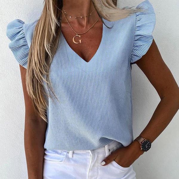 blouses women casual floral print ruffle blouse 2021 summer butterfly sleeve blouses shirts lady o neck blusa streetwear, White
blouses women casual floral print ruffle blouse 2021 summer butterfly sleeve blouses shirts lady o neck blusa streetwear, White