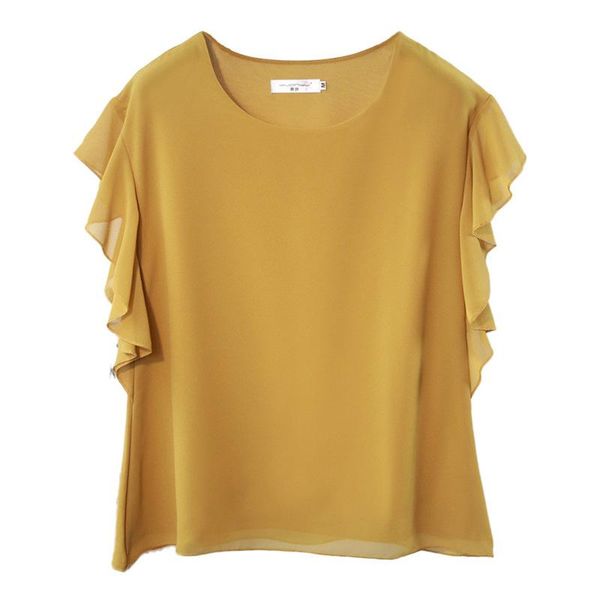 women's blouses & shirts yuanyu arrival women chiffon shirt 2021 summer casual short sleeve solid blouse loose o-neck female plus size, White
women's blouses & shirts yuanyu arrival women chiffon shirt 2021 summer casual short sleeve solid blouse loose o-neck female plus size, White