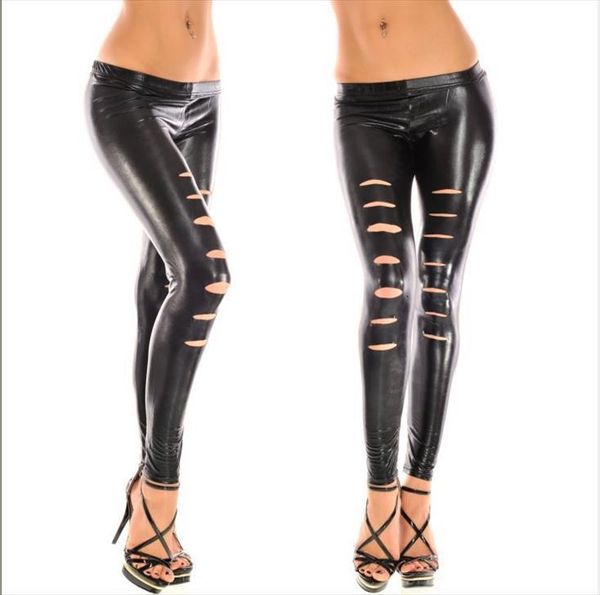leather strech black holes ripped women leggings pu punk rock fashion leggins casual jeggings dancing pant
leather strech black holes ripped women leggings pu punk rock fashion leggins casual jeggings dancing pant