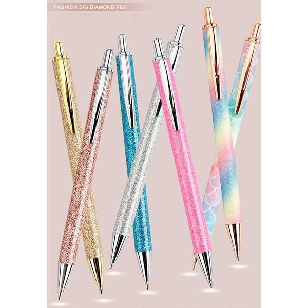 ballpoint pens creative 1mm glitter pu leather cover push clip ball pen classic multicolor for school student stationery supplies, Blue;orange
ballpoint pens creative 1mm glitter pu leather cover push clip ball pen classic multicolor for school student stationery supplies, Blue;orange